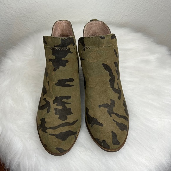 Lucky Brand Bebhina Camo Print Bootie 7 NEW - Picture 4 of 8
